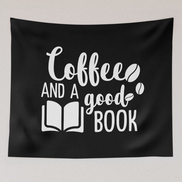 Item preview, Coffee and a good book designed and sold by NerdySherds.