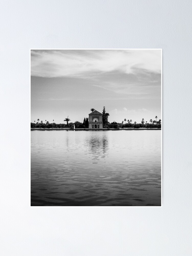 Vista alternativa de Póster Jardines de Menara b/w