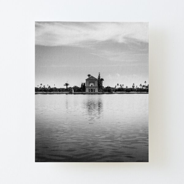 Menara Gardens b / w Canvas Mounted Print