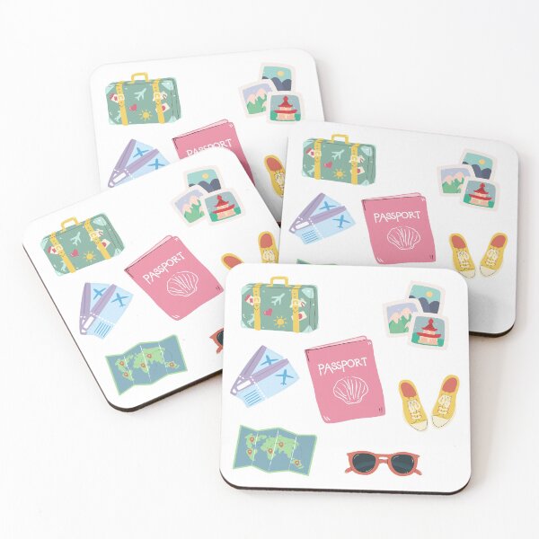 Item preview, Travel Set Art Stickers designed and sold by Blok45.