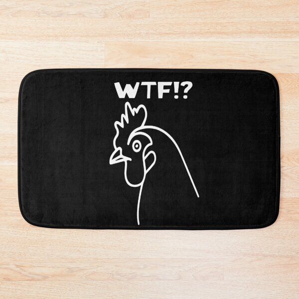 Item preview, cute chiken,wtf !? chiken,funny saying chicken designed and sold by alikassi.