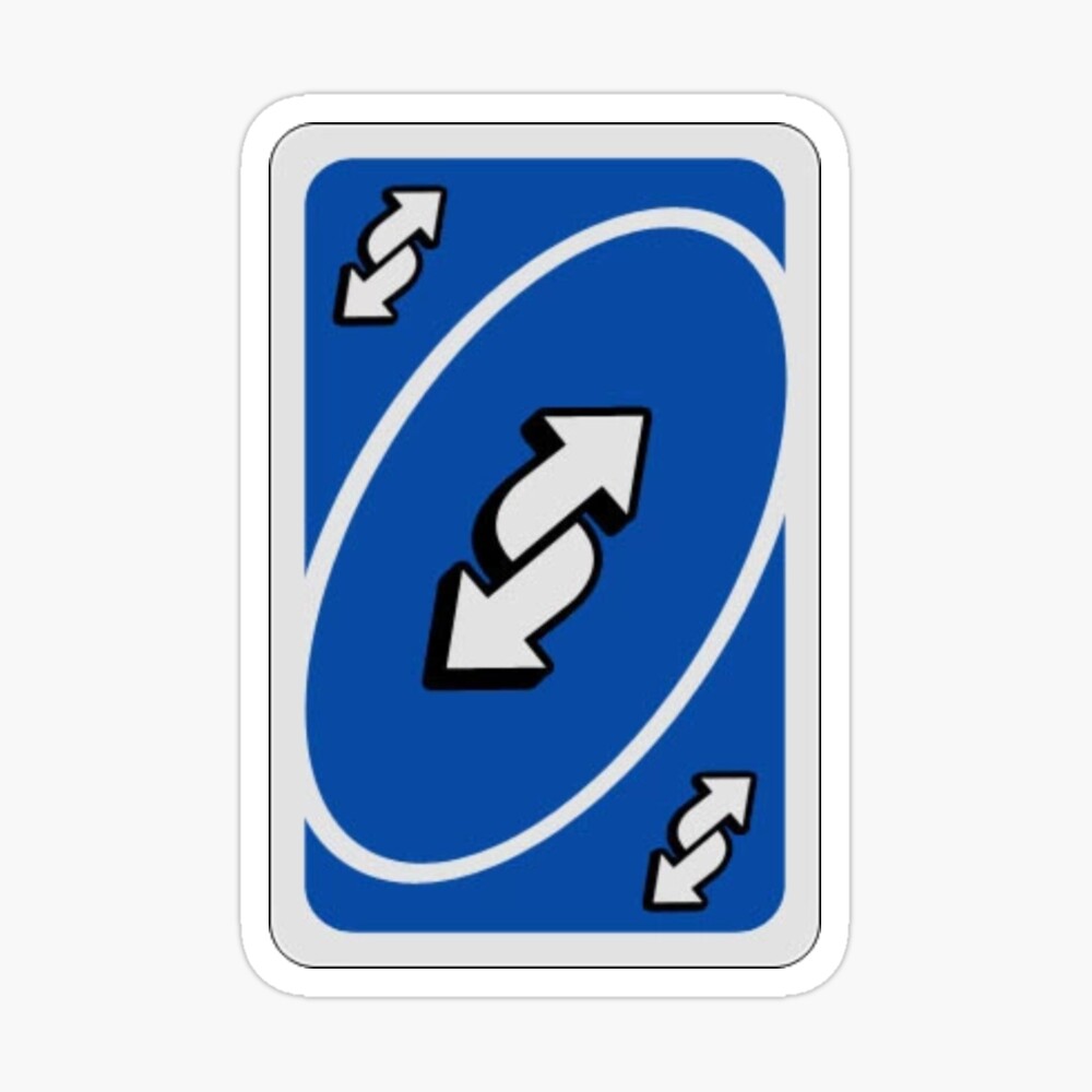 UNO reverse card sticker" Metal Print for Sale by Coolio-designs | Redbubble