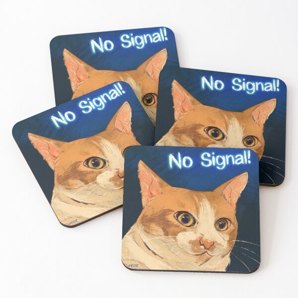 Item preview, No Signal! Day 68 of drawing cats designed and sold by emwheezie.