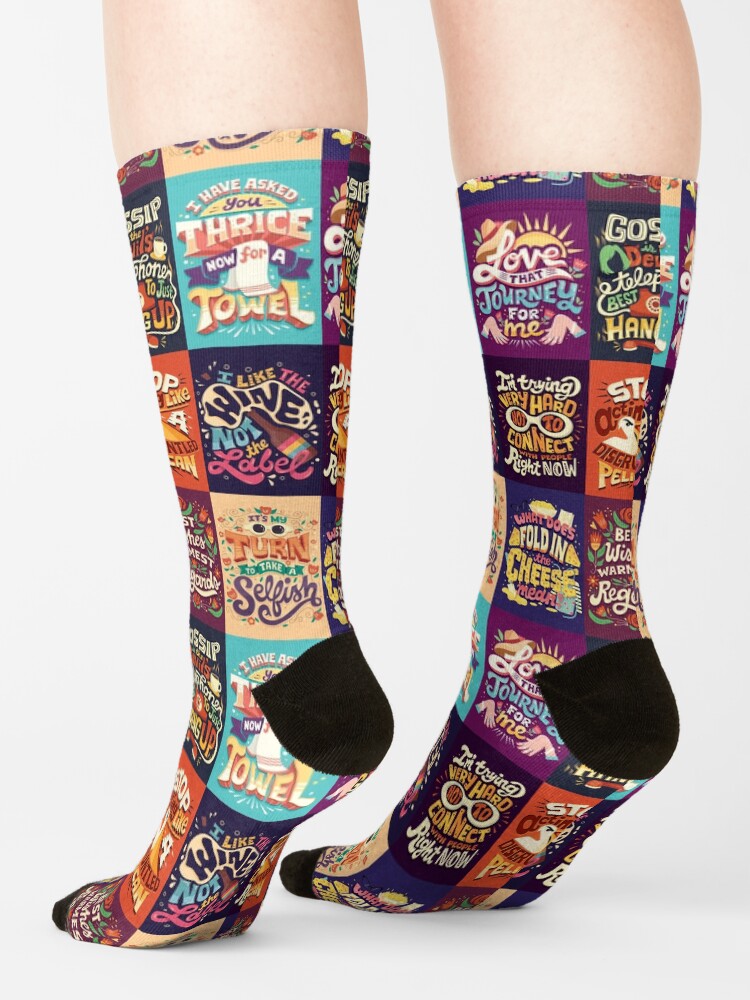 Alternate view of SC Collage Socks