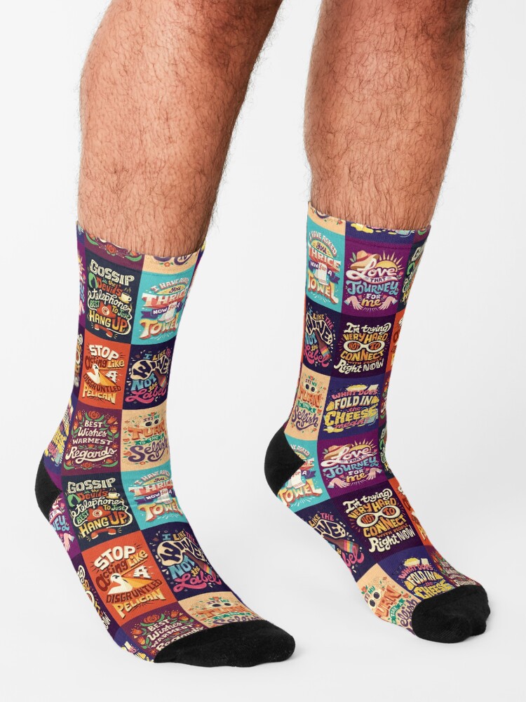 Alternate view of SC Collage Socks