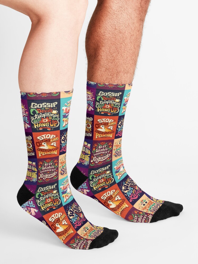 Alternate view of SC Collage Socks