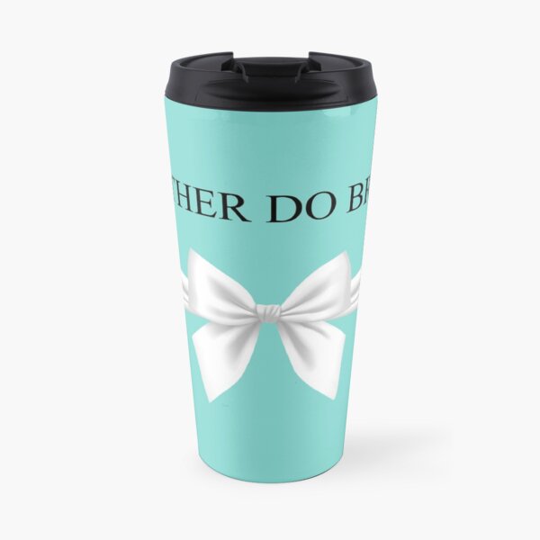Frühstück bei Tiffany - ich würde lieber Brunch machen - Tiffany Geschenkbox und Bogen Thermobecher