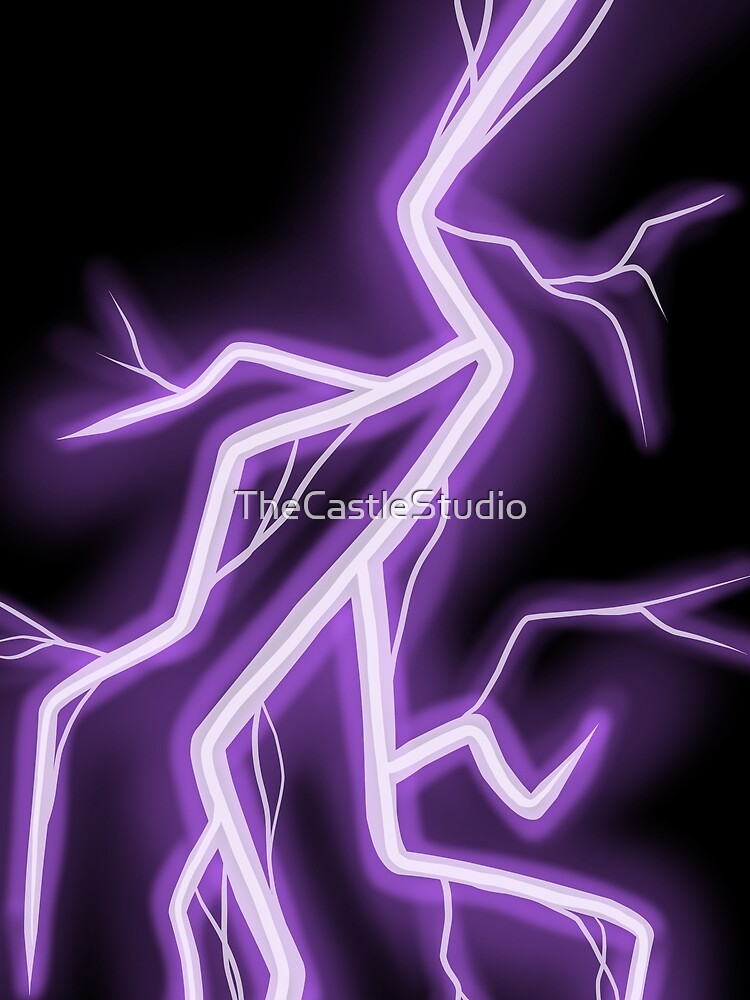 "Lila Blitz" T-Shirt von TheCastleStudio | Redbubble