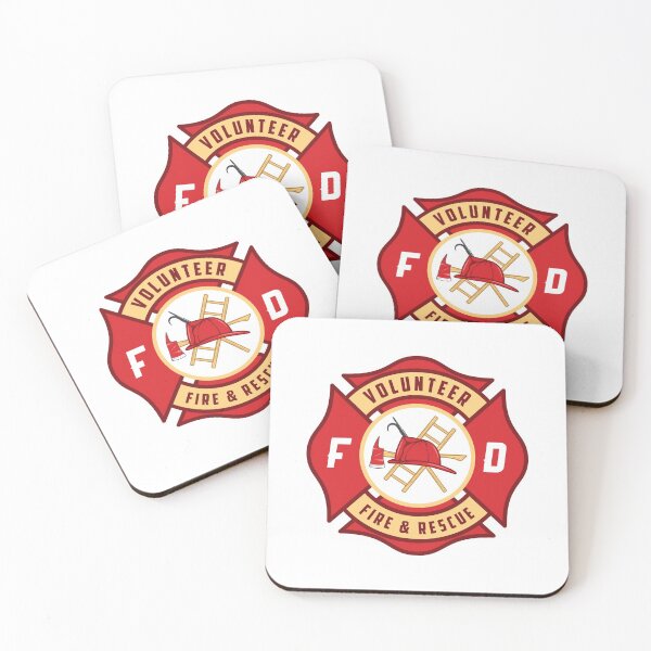 Item preview, Volunteer Fire and Rescue Firefighter Fireman Maltese Cross Full Color Design designed and sold by cartattz.