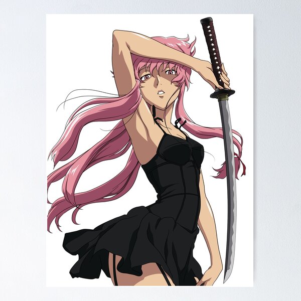 Anime Mirai Nikki Poster Kraft Paper Prints Future Diary Yuno