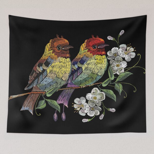 Item preview, Two birds blossoming cherry designed and sold by urbanstore69.
