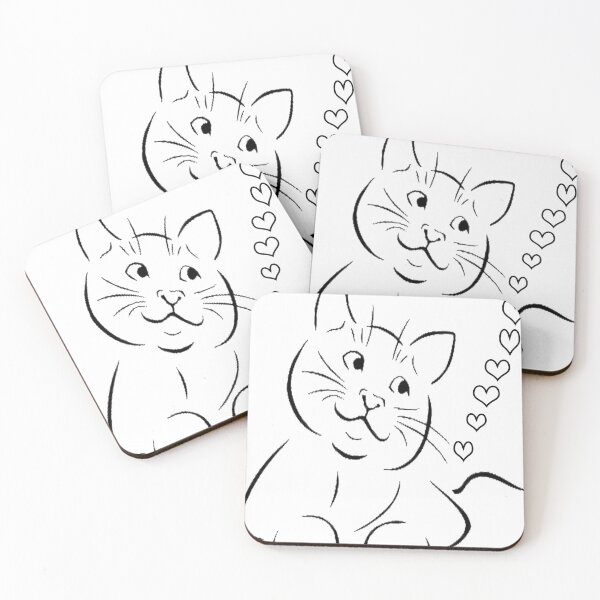 Item preview, cute cat designed and sold by oussimakh.