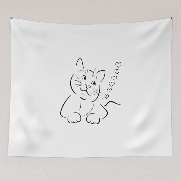 Item preview, cute cat designed and sold by oussimakh.