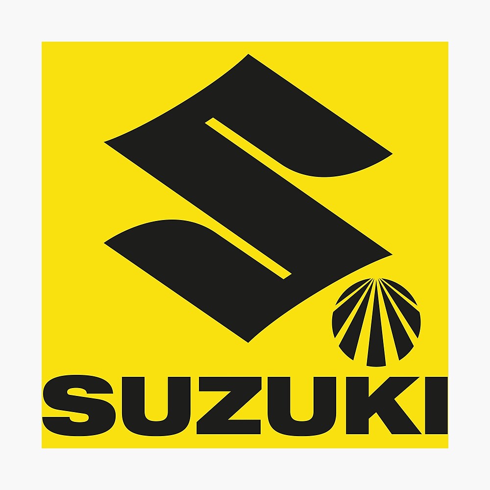 Suzuki Motorcycles Vintage 70s Logo Sticker By Hecksploitation