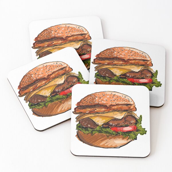 Item preview, Burger digital hand drawn designed and sold by TattooWorker.