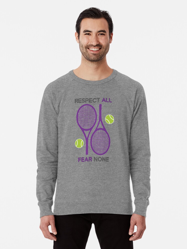 Purple Tennis rackets pattern Lightweight Sweatshirt for Sale by FK UK Redbubble