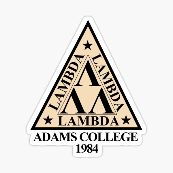 Tri Lambda Fraternity Adams College 1984 Sticker