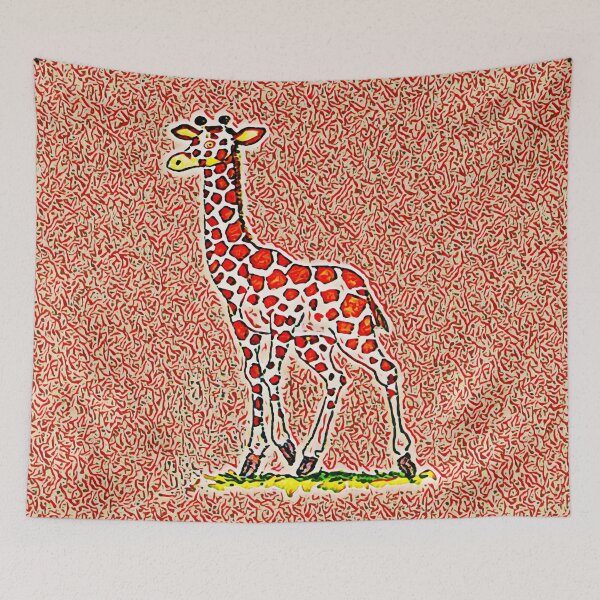 Item preview, Funny spotty giraffe designed and sold by helenkaiy.