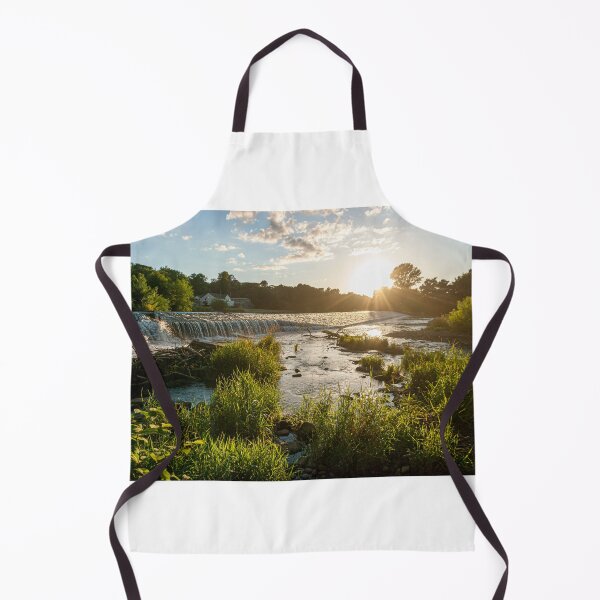 Item preview, Llandaff weir on the river Taff at sunset designed and sold by Chris Ware.
