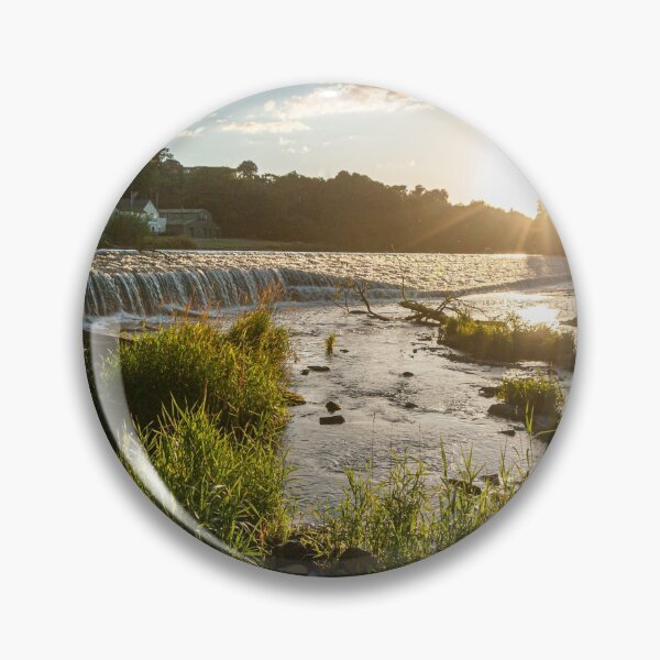 Item preview, Llandaff weir on the river Taff at sunset designed and sold by Chris Ware.