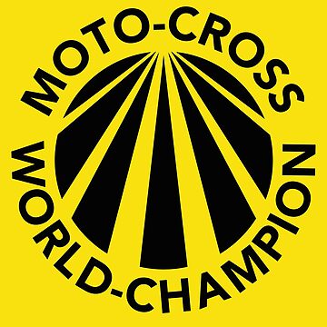Suzuki world champion cross motorcycles vintage 70's  Sticker for Sale by  Hecksploitation