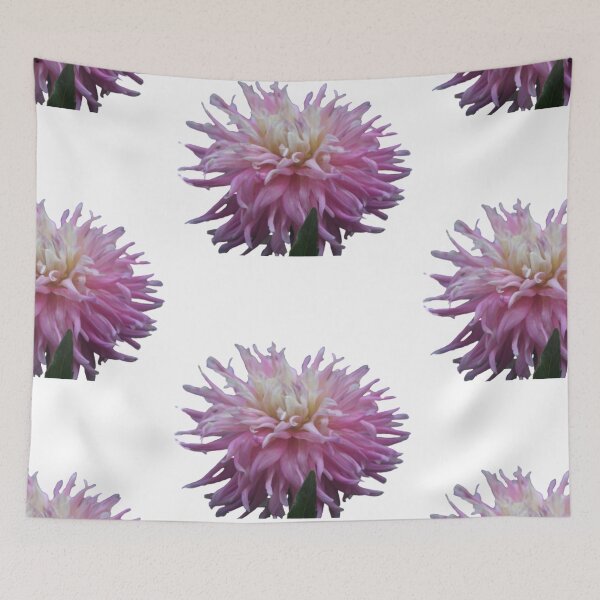 Item preview, Pink Dahlia with a Yellow Center set in a White Background by LisetteV designed and sold by Vero De.