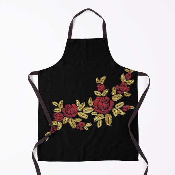 Item preview, Golden embroidery red rose   designed and sold by urbanstore69.
