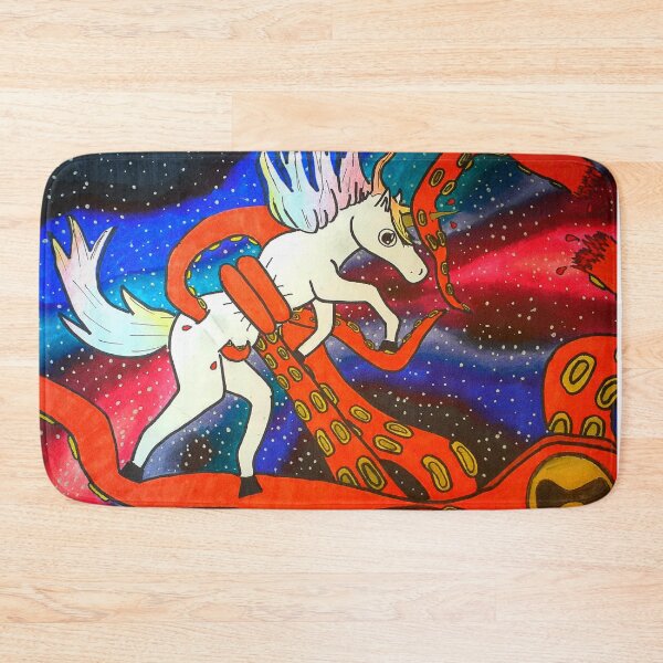 Item preview, Unicorn V.S Kraken in space designed and sold by KittyKirk31.