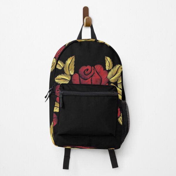 Item preview, Golden embroidery red rose designed and sold by urbanstore69.