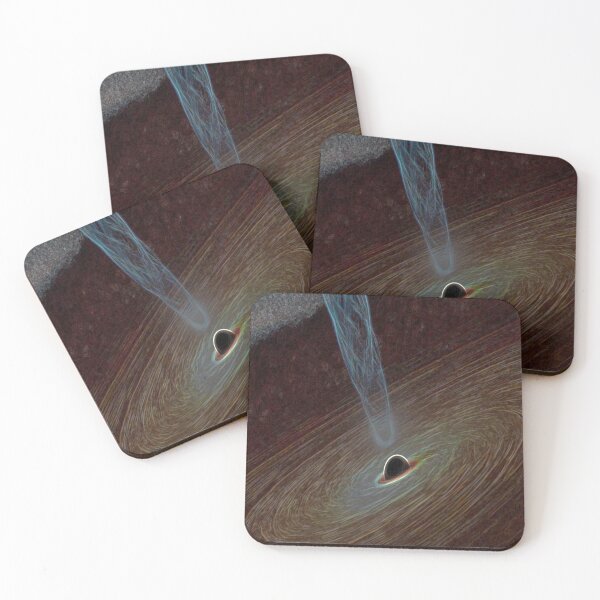Mysterious Blackhole Coasters (Set of 4)