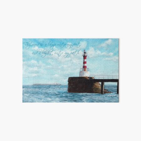 Lighthouse Psalm 119:105 Art Board Print