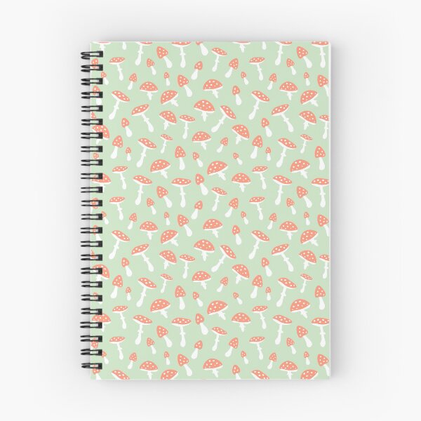 Item preview, amanita mushrooms pastel green orange childish pattern designed and sold by RevolutionizZed.