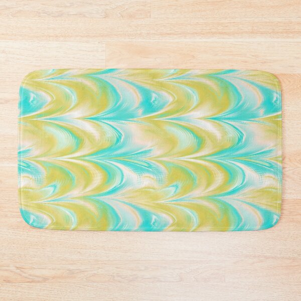 Item preview, Stylish Mustard Teal Marbling designed and sold by tabbygun.