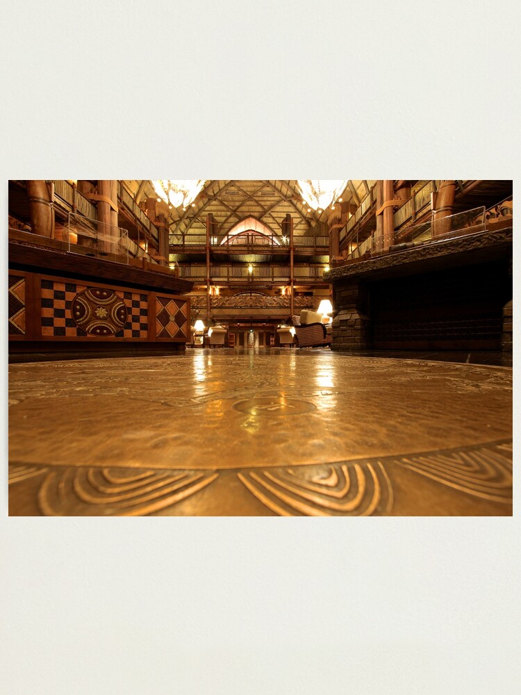 Alternate view of Animal Kingdom Lodge from the Ground Up Photographic Print