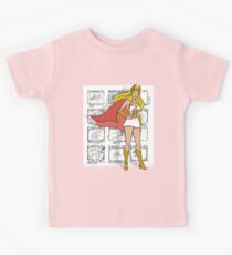 She-Ra Princess of Power - Transformation Storyboard Background Kids Tee