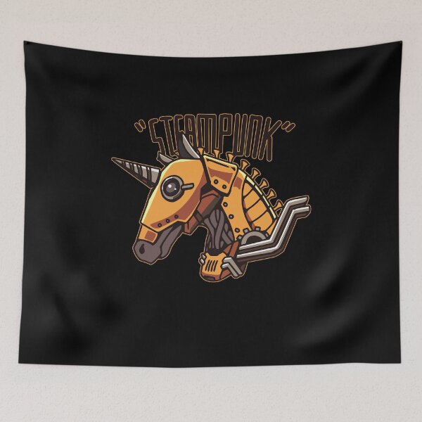Item preview, Steampunk Retrofuturistic Armor Plated Unicorn designed and sold by tronictees.