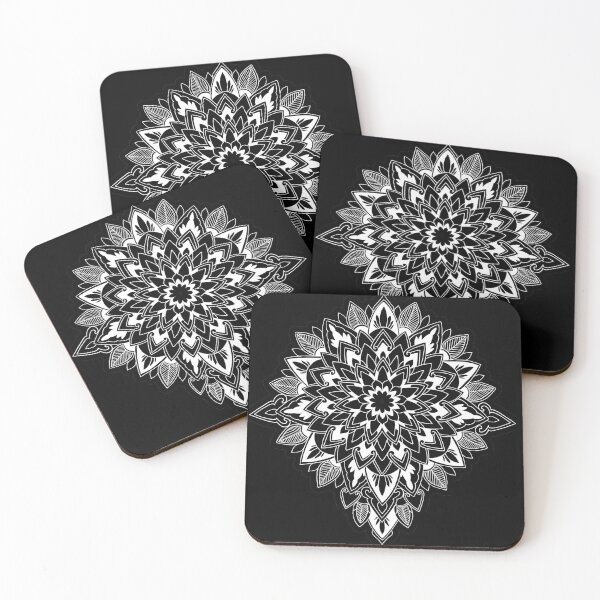 Item preview, White Big Drop Mandala  designed and sold by xalexiart.