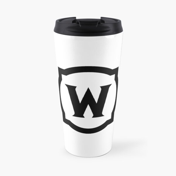 World of Warcraft Black Logo Travel Mug