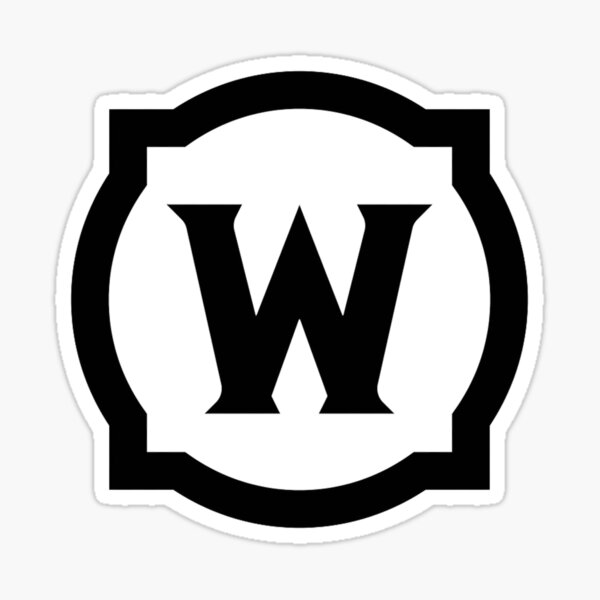 World of Warcraft Black Logo Sticker