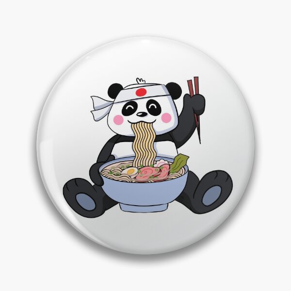Item preview, Japanese Ramen Panda Kawaii Cute Noodles Anime designed and sold by BandOfThePand.