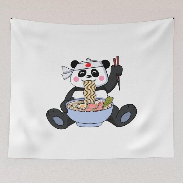 Item preview, Japanese Ramen Panda Kawaii Cute Noodles Anime designed and sold by BandOfThePand.