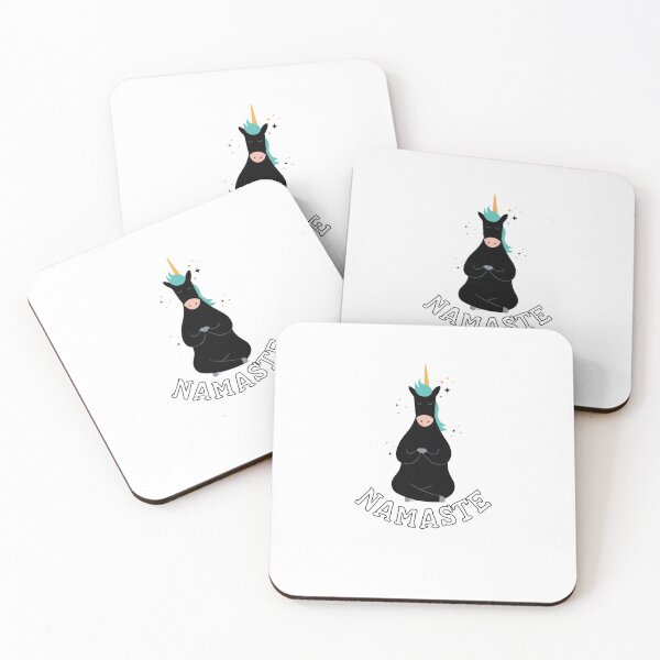 Item preview, unicorn yoga meditation namaste  designed and sold by pirminio.