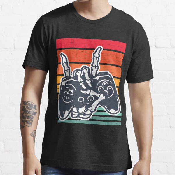 Retro Skeleton Gamer Essential T-Shirt