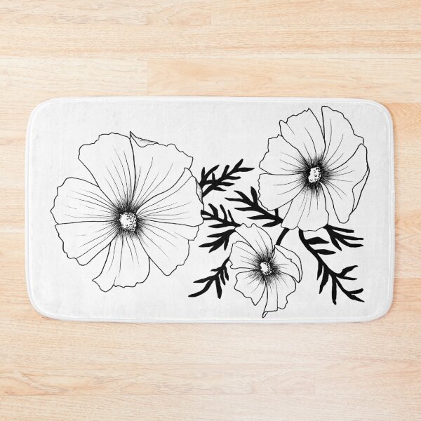 Item preview, Flowers trio with leaves Black line designed and sold by xalexiart.