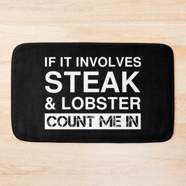 Item preview, Funny Steak Lobster Filet Mignon Surf And Turf designed and sold by Creekman Designs.