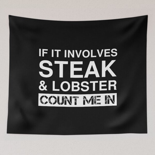 Item preview, Filete de langosta divertido, filete mignon, surf and turf designed and sold by Creekman Designs.
