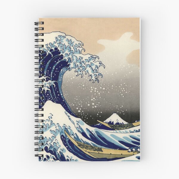 Item preview, Hokusai Japanese big blue Great wave of Kanagawa Antique art designed and sold by conceptDVS.
