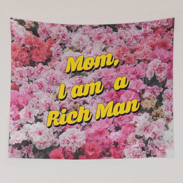 Item preview, I am Rich Man Pink Flower designed and sold by Eyesontheaurora.