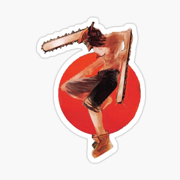 Chainsaw Man - Denji Blood Moon Sticker