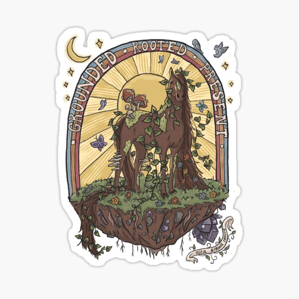 Copy of Grounded. Rooted. Present. Sticker